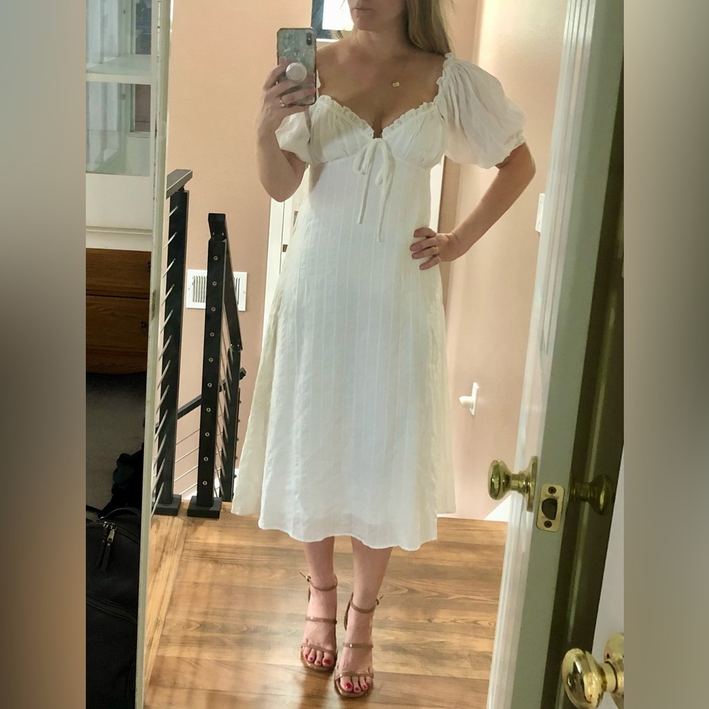 Grade & Gather Midi Milkmaid Dress